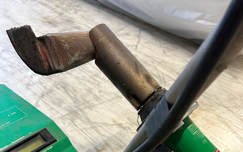 Værktøj til varmluftssvejsning